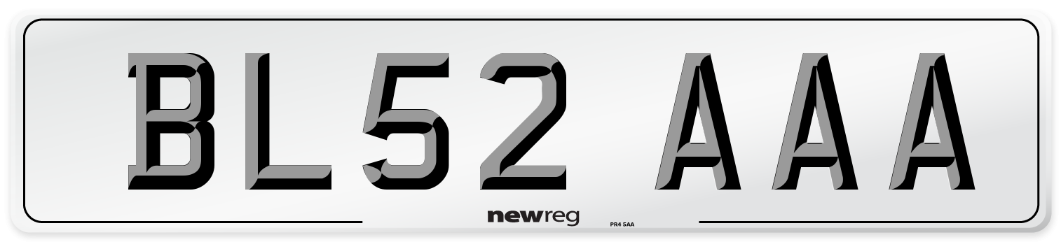 BL52 AAA Number Plate from New Reg